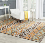Safavieh Veranda 6'-7" x 9'-6" Rug in Terracotta / Chocolate