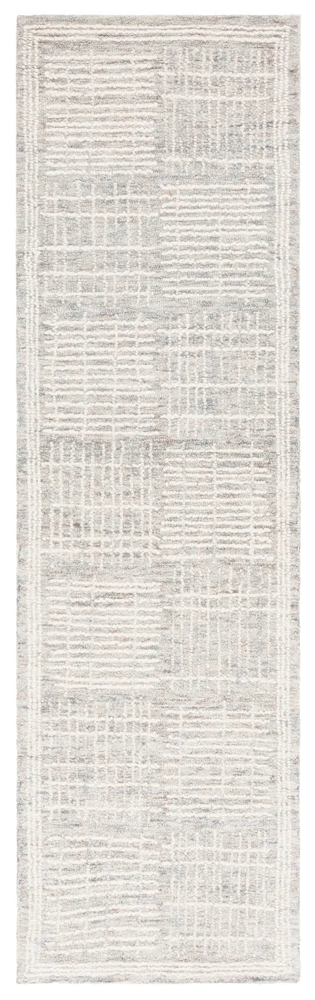Safavieh Abstract 2'-3" x 7'-0" Rug in Dark Grey / Ivory
