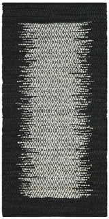 Safavieh Vintage Leather 2'-0" x 3'-0" Rug in Light Grey / Black