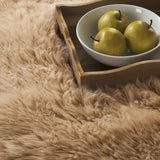 Safavieh Sheep Skin 3'-0" x 5'-0" Rug in Natural Beige