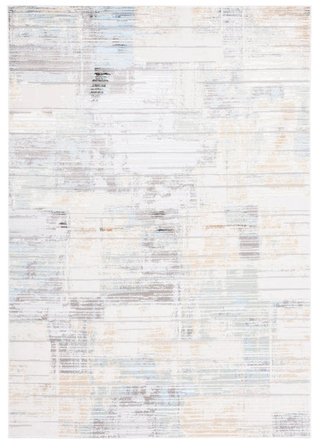 Safavieh Bel Air 4'-5" x 6'-5" Rug in Dark Grey / Gold