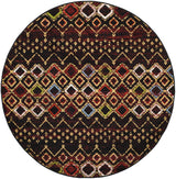 Safavieh Amsterdam 10'-0" x 10'-0" Rug in Black / Multi