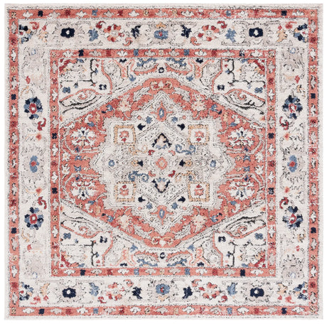 Safavieh Luna 6'-7" x 6'-7" Rug in Beige / Rust