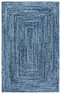 Safavieh Braided 4'-0" x 6'-0" Rug in Denim / Blue