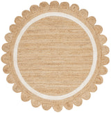 Safavieh Natural Fiber 5'-0" x 5'-0" Rug in Natural / Ivory