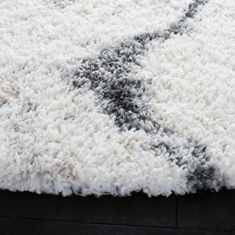 Safavieh Fontana Shag  800 10'-0" x 10'-0" Rug in Ivory / Grey