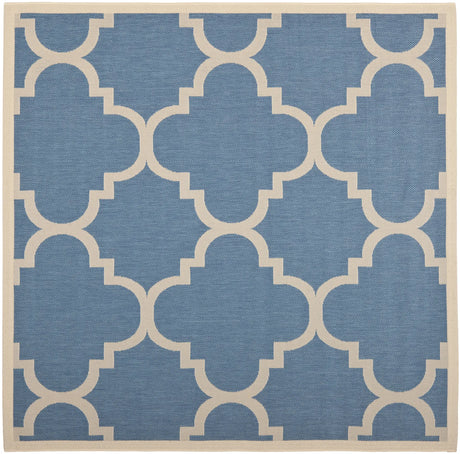 Safavieh Courtyard 6'-7" x 6'-7" Rug in Blue / Beige