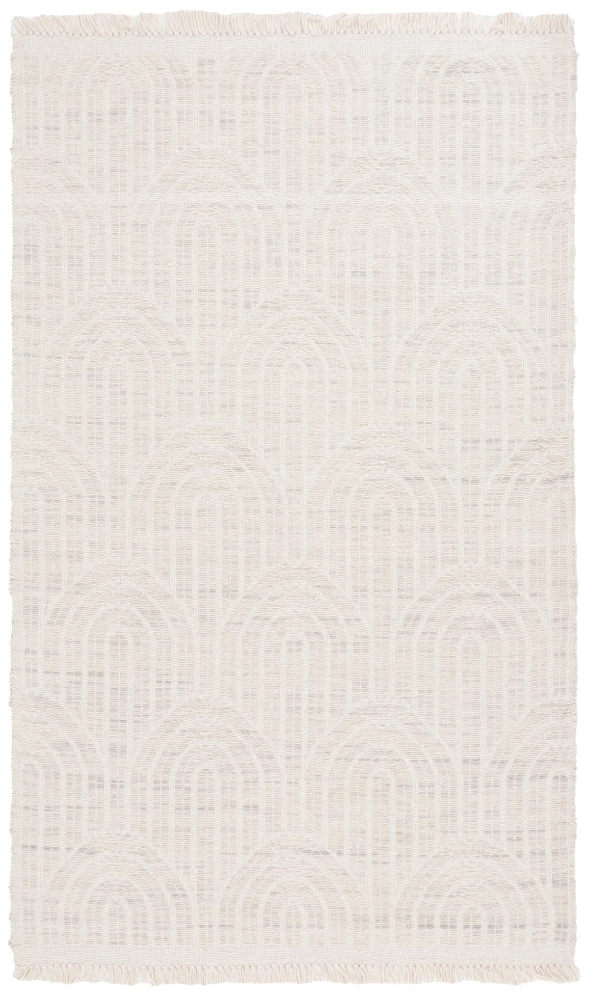 Safavieh Kilim 4'-0" x 6'-0" Rug in Light Grey / Ivory