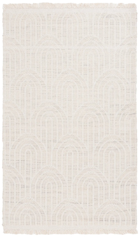 Safavieh Kilim 4'-0" x 6'-0" Rug in Light Grey / Ivory
