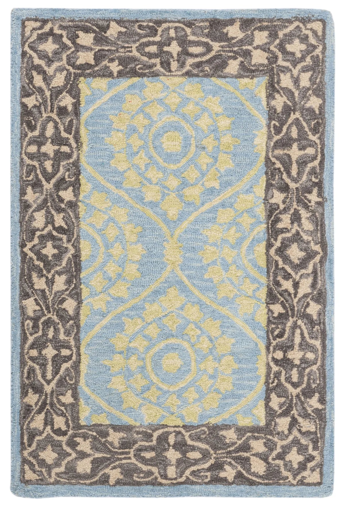 Safavieh Suzani 2'-0" x 3'-0" Rug in Chocolate / Yellow