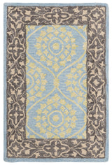 Safavieh Suzani 2'-0" x 3'-0" Rug in Chocolate / Yellow