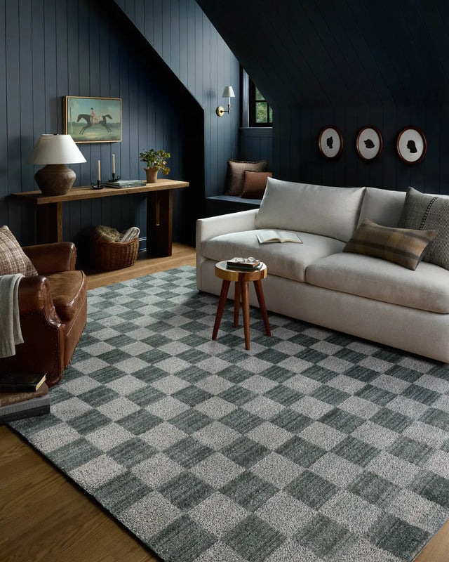 Chris Loves Julia x Loloi Calvin CLV-01 Blue / Ivory Rug - room scene 3