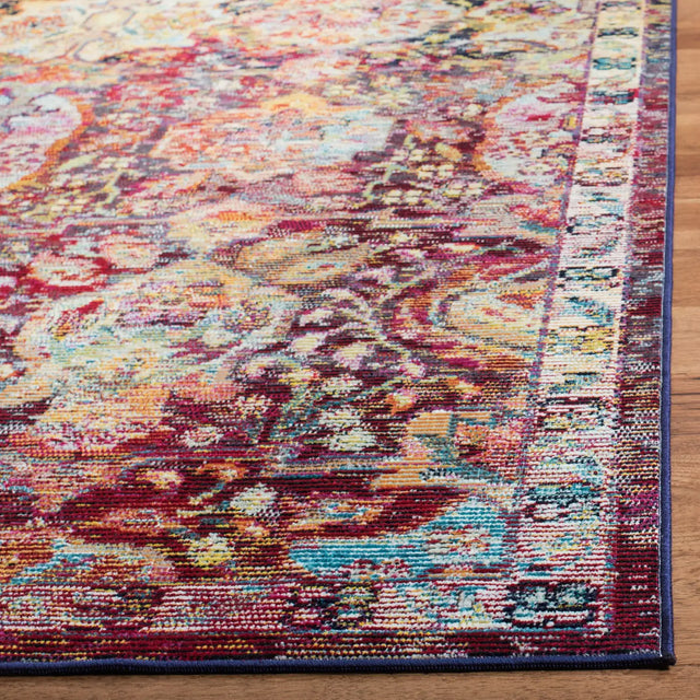 Safavieh Crystal 4'-0" x 6'-0" Rug in Navy / Orange