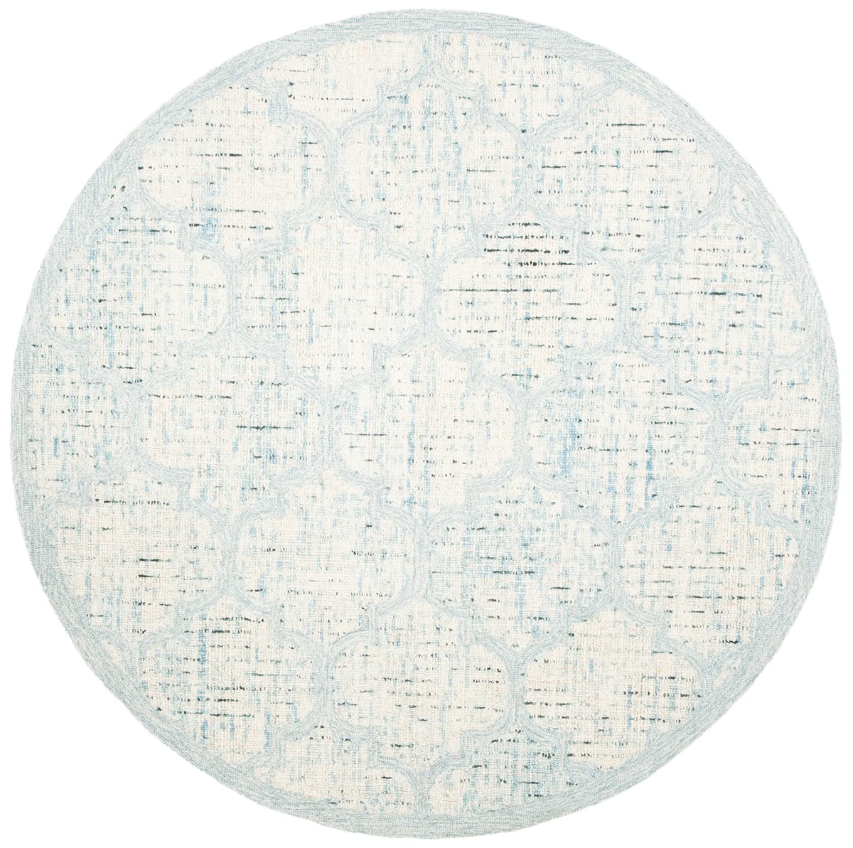 Safavieh Abstract 6'-0" x 6'-0" Rug in Ivory / Turquoise