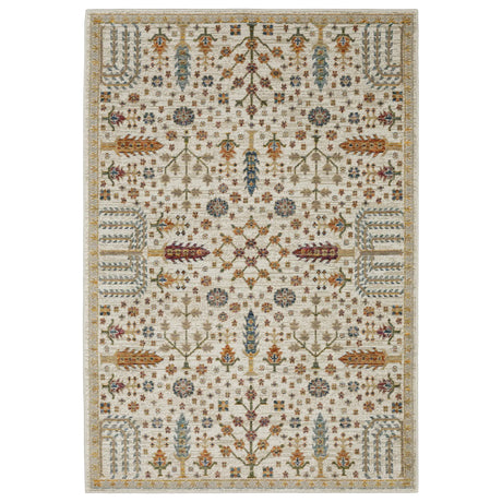Oriental Weavers Sphinx Andorra 2449B Ivory/ Multi Rug - main flat