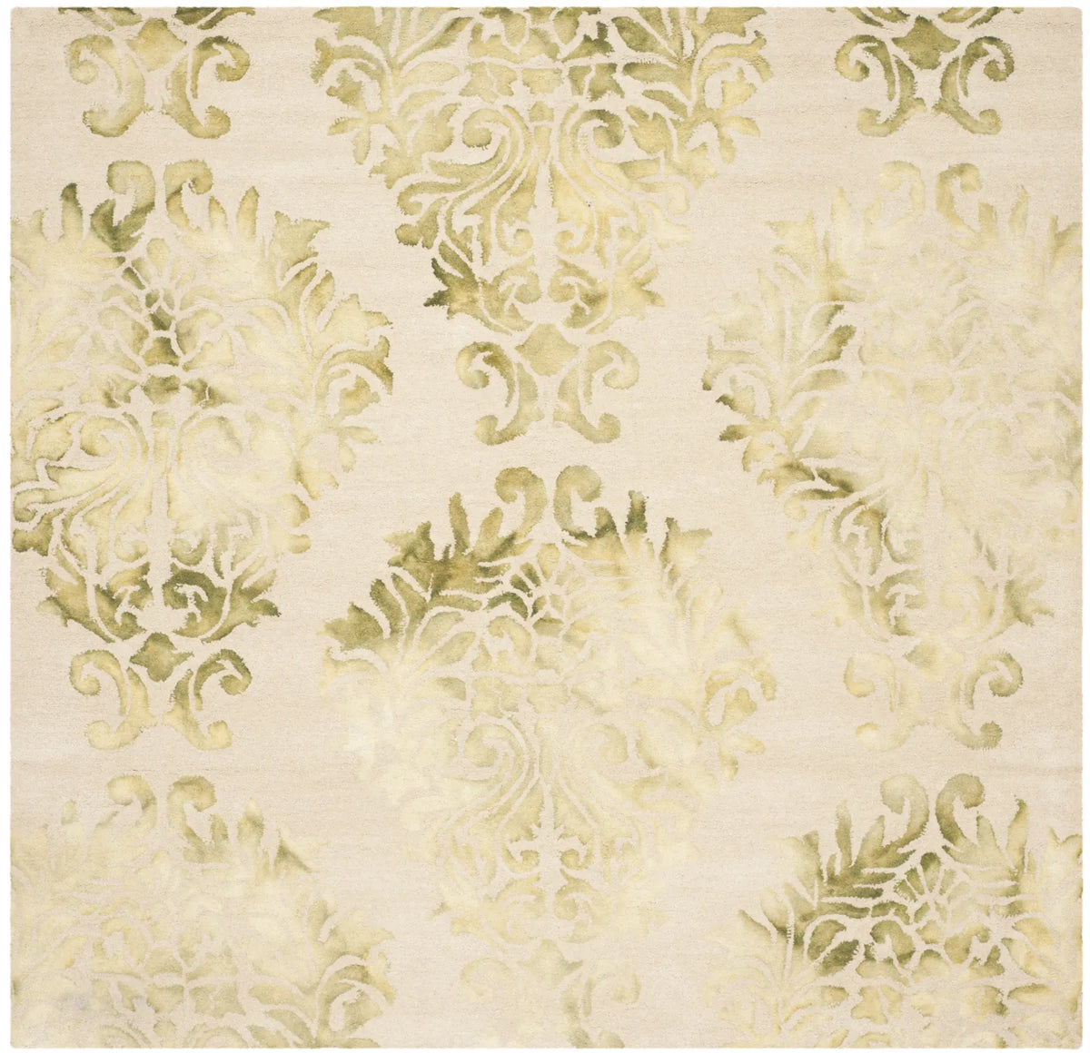 Safavieh Dip Dye 7'-0" x 7'-0" Rug in Beige / Green
