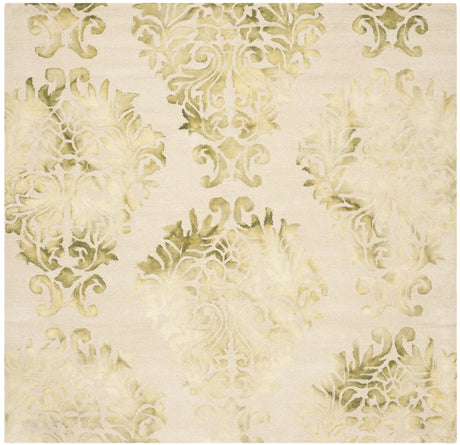 Safavieh Dip Dye 7'-0" x 7'-0" Rug in Beige / Green