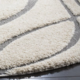 Safavieh Florida Shag 10'-0" x 10'-0" Rug in Cream / Grey