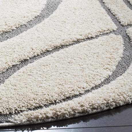 Safavieh Florida Shag 10'-0" x 10'-0" Rug in Cream / Grey