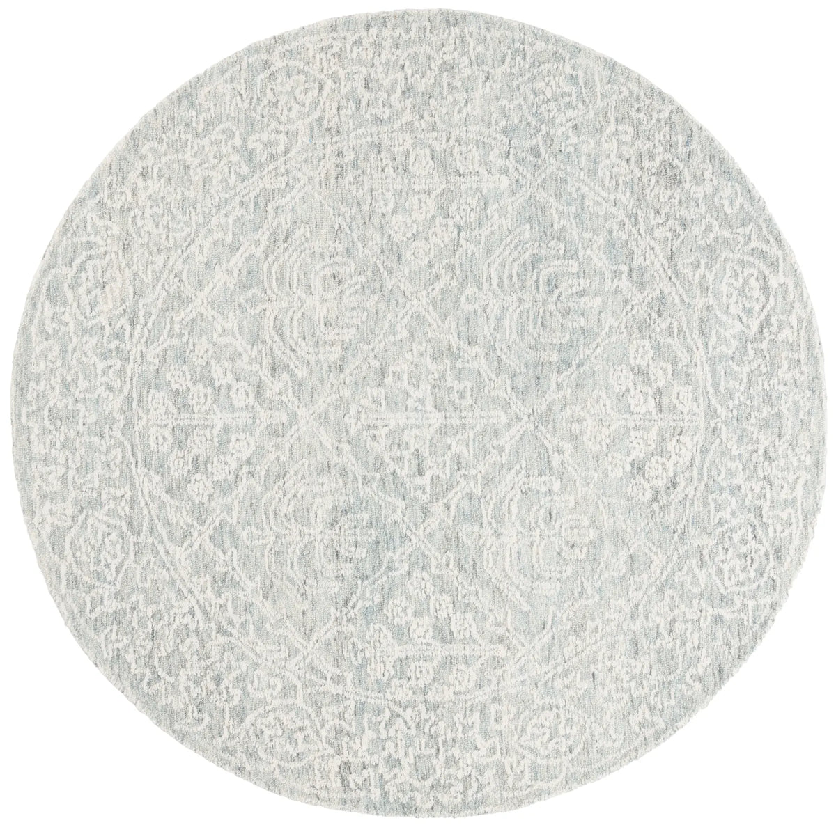 Safavieh Ebony 6'-0" x 6'-0" Rug in Ivory / Light Grey