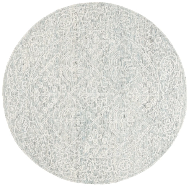 Safavieh Ebony 6'-0" x 6'-0" Rug in Ivory / Light Grey
