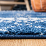 Safavieh Tulum 4'-0" x 6'-0" Rug in Navy / Ivory