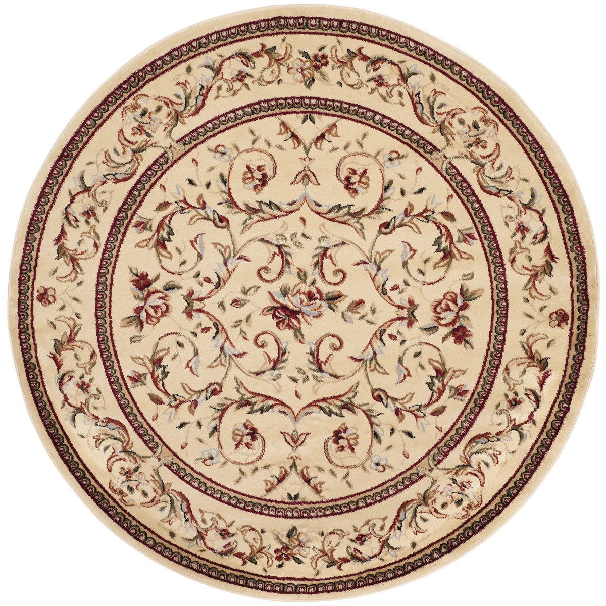 Safavieh Lyndhurst 5'-3" x 5'-3" Rug in Ivory / Ivory