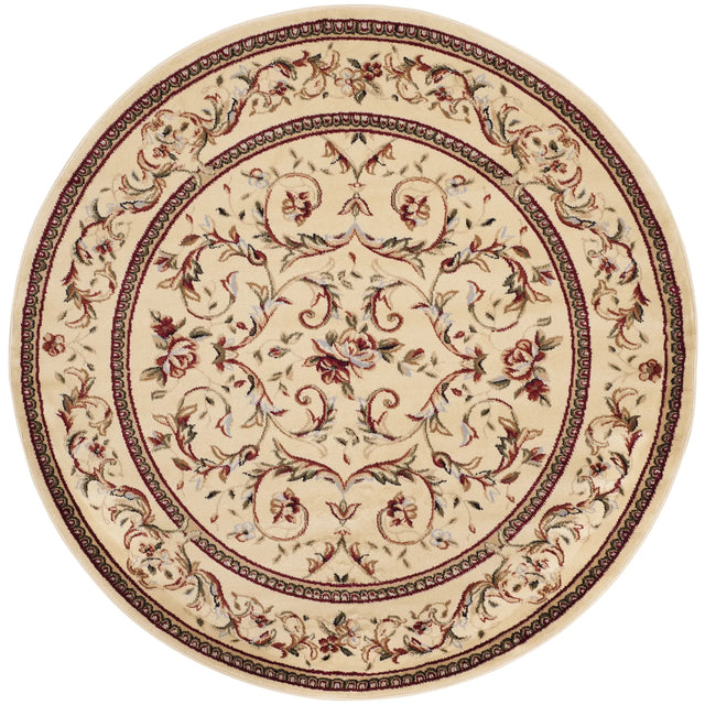 Safavieh Lyndhurst 5'-3" x 5'-3" Rug in Ivory / Ivory
