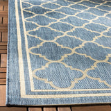Safavieh Courtyard 5'-3" x 7'-7" Rug in Blue / Beige