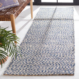 Safavieh Natural Fiber 2'-6" x 10'-0" Rug in Blue / Ivory