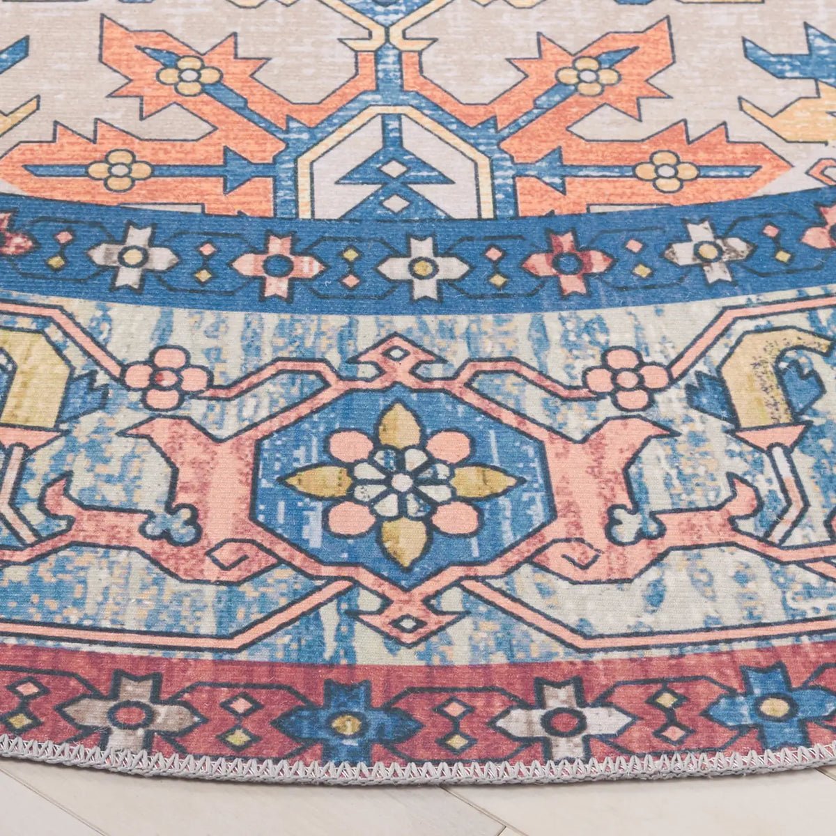 Safavieh Arizona 6'-0" x 6'-0" Rug in Rust / Beige