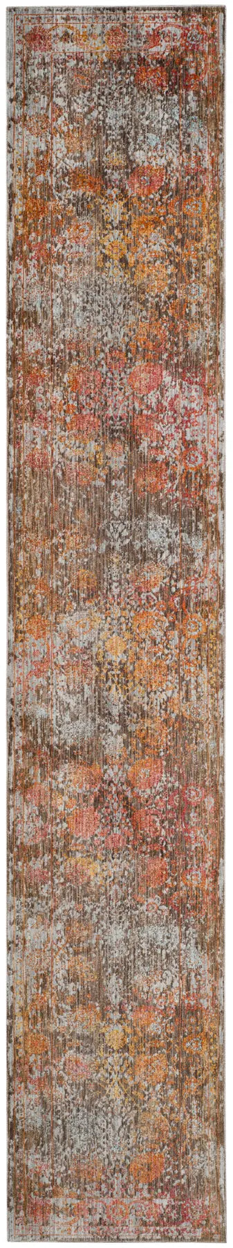 Safavieh Vintage Persian 2'-2" x 12'-0" Rug in Brown / Multi