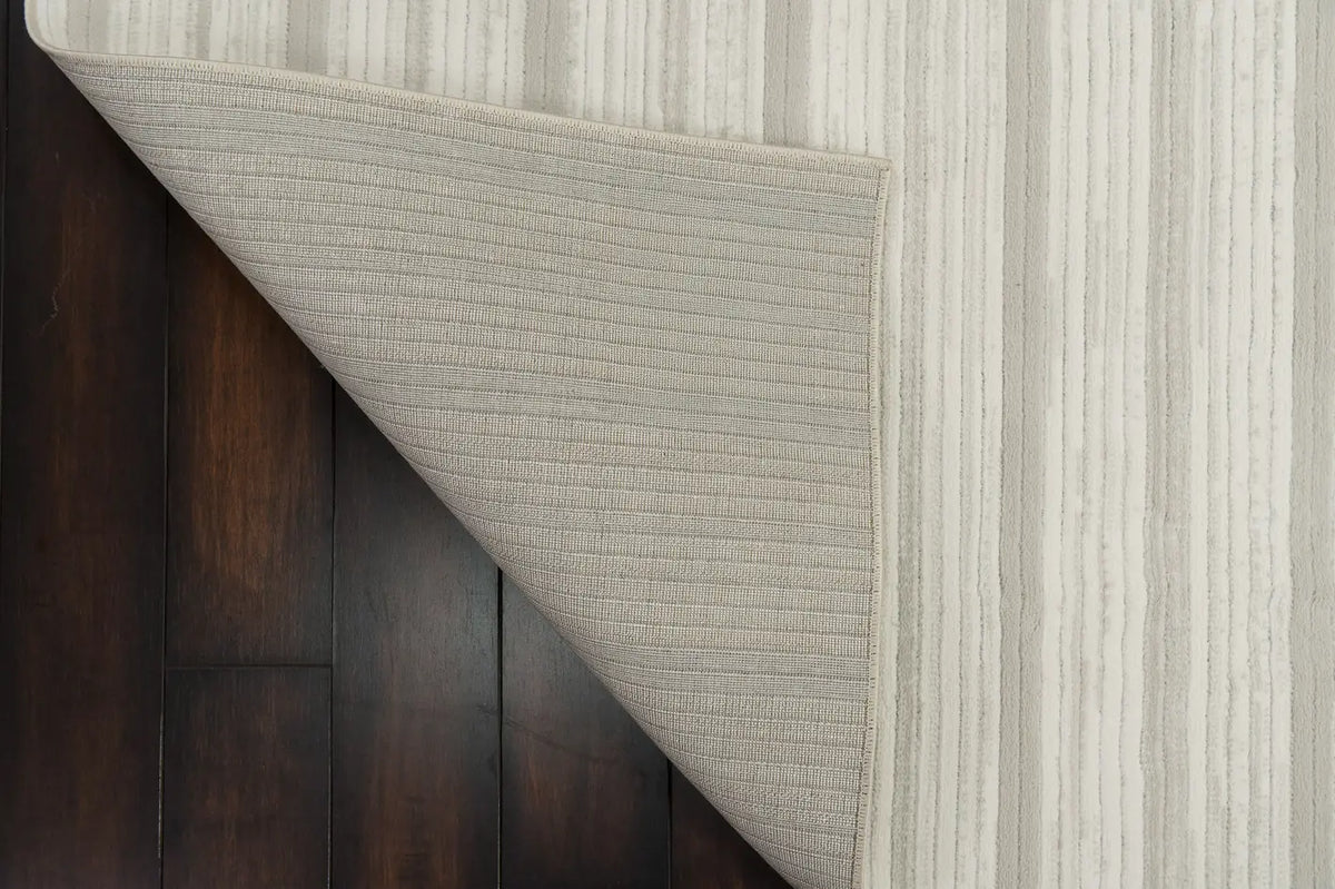 Dynamic Rugs Boutique 19480 Power Loomed Modern Grey/Cream Rug - Corner