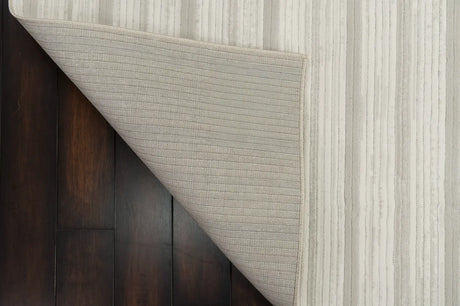 Dynamic Rugs Boutique 19480 Power Loomed Modern Grey/Cream Rug - Corner