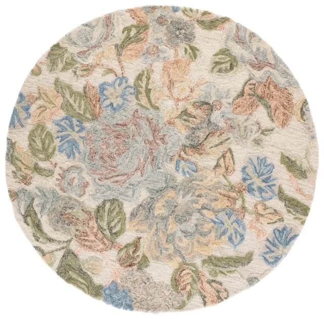 Safavieh Jardin 6'-0" x 6'-0" Rug in Beige / Blue