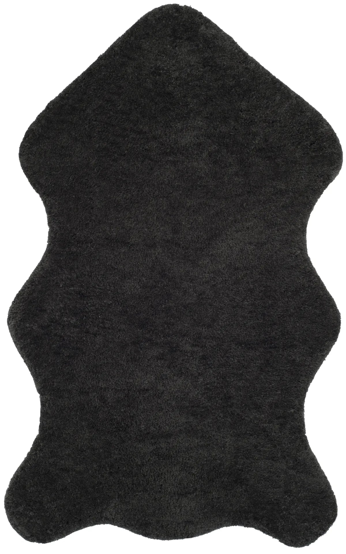 Safavieh Sheep Shag 4'-0" x 6'-0" Rug in Charcoal