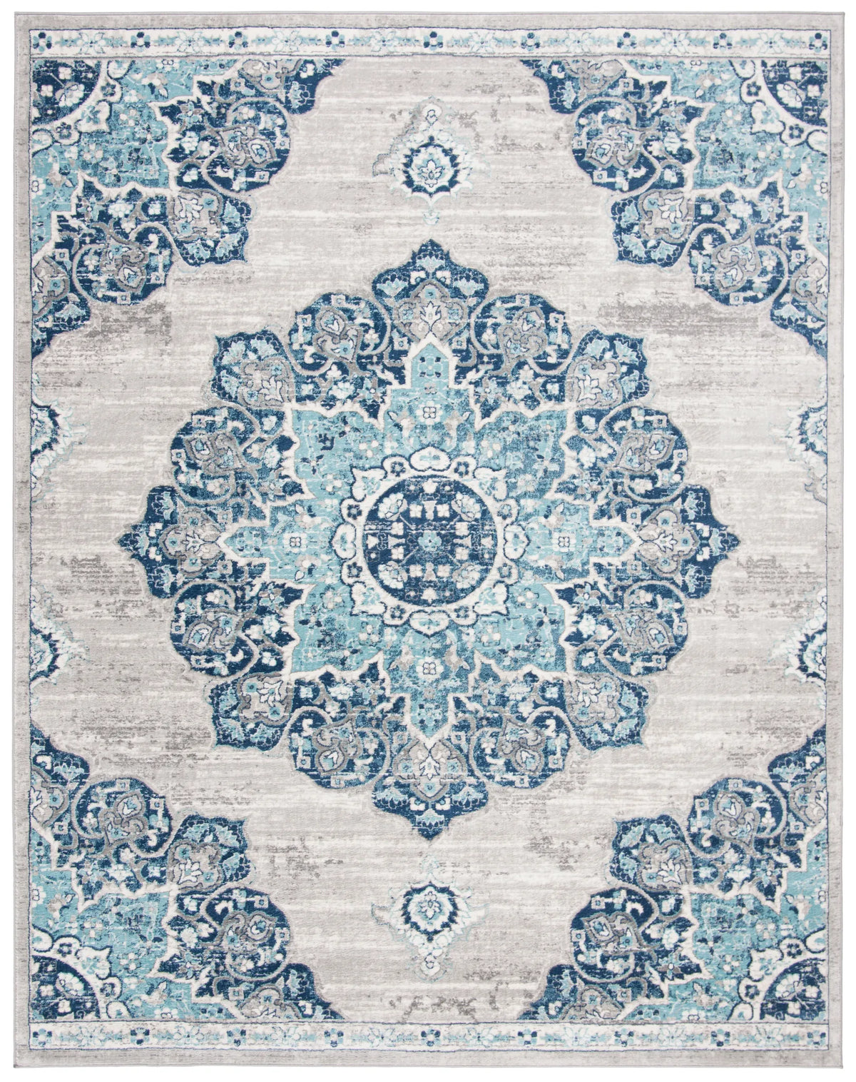 Safavieh Brentwood 10'-0" x 13'-0" Rug in Navy / Light Grey