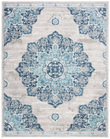 Safavieh Brentwood 10'-0" x 13'-0" Rug in Navy / Light Grey