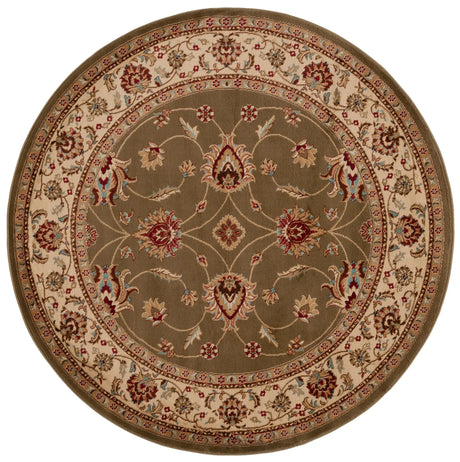 Safavieh Lyndhurst 5'-3" x 5'-3" Rug in Green / Ivory