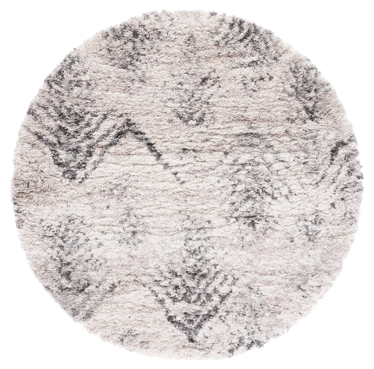 Safavieh Iceland Shag 6'-7" x 6'-7" Rug in Cream / Grey
