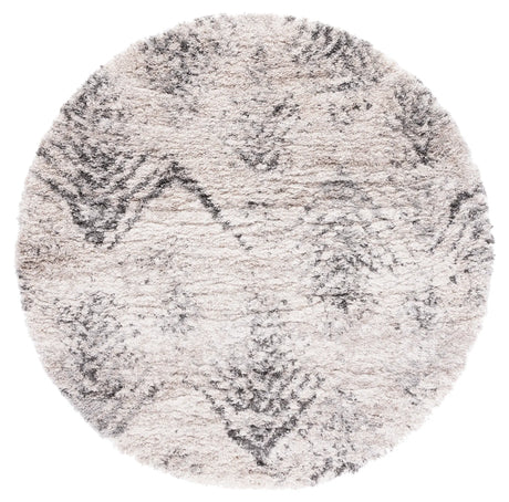 Safavieh Iceland Shag 6'-7" x 6'-7" Rug in Cream / Grey