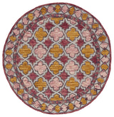 Safavieh Aspen 5'-0" x 5'-0" Rug in Pink / Yellow