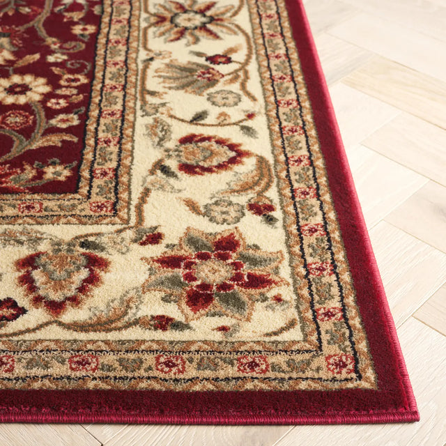 Safavieh Lyndhurst 4'-0" x 6'-0" Rug in Red / Ivory