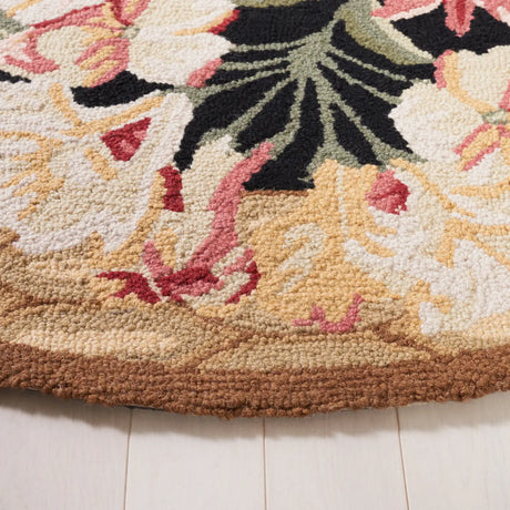 Safavieh Chelsea 4'-6" x 6'-6" Rug in Black / Brown