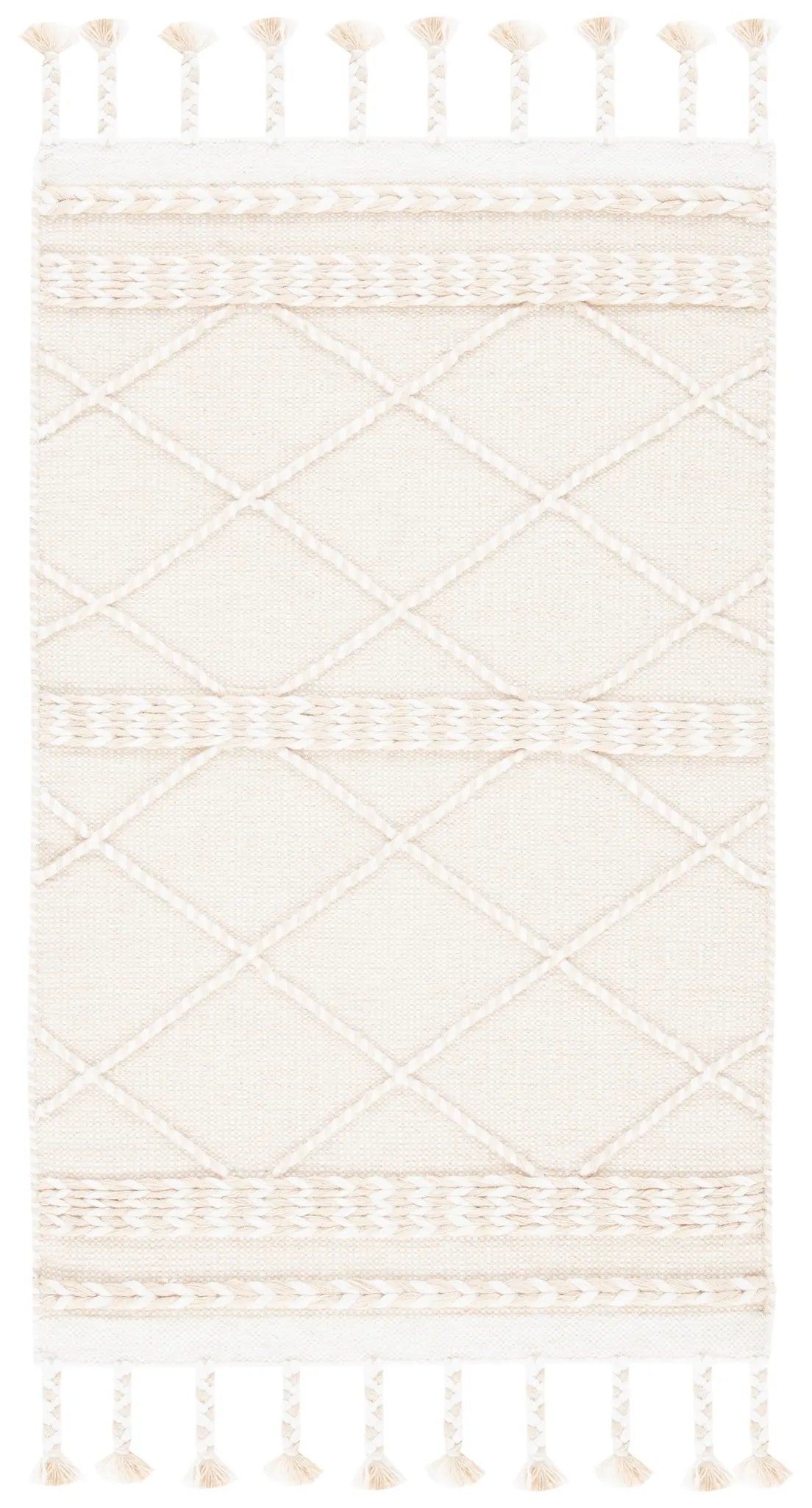Safavieh Casablanca 3'-0" x 5'-0" Rug in Beige / Ivory