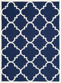 Safavieh Dhurries 10'-0" x 14'-0" Rug in Navy / Ivory