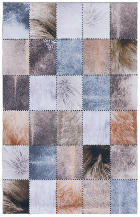 Safavieh Faux Hide 4'-0" x 6'-0" Rug in Beige / Brown