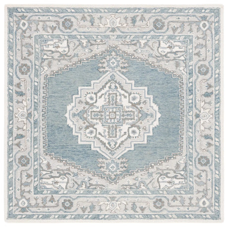 Safavieh Metro 6'-0" x 6'-0" Rug in Light Blue / Ivory