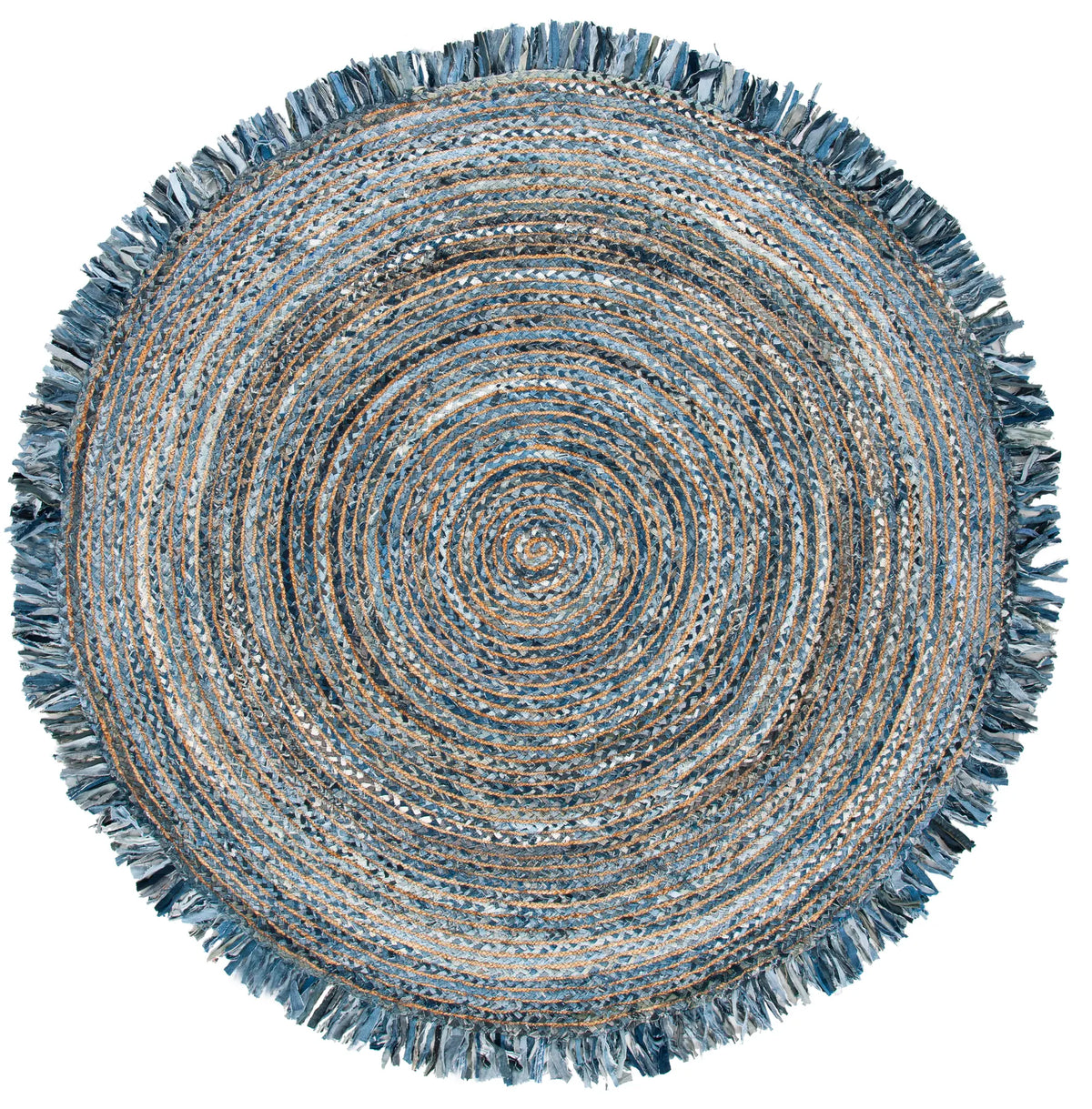 Safavieh Cape Cod 10'-0" x 10'-0" Rug in Ivory / Denim