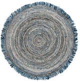 Safavieh Cape Cod 10'-0" x 10'-0" Rug in Ivory / Denim
